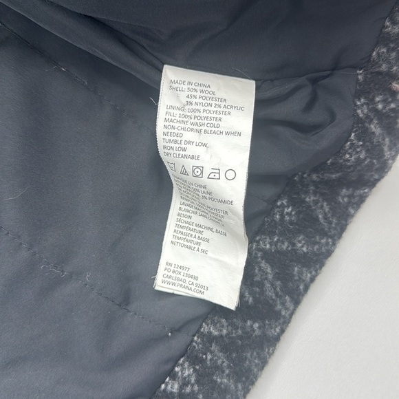 Prana Lily Wool Blend Houndstooth Lined Jacket Womens Small - Picture 6 of 12